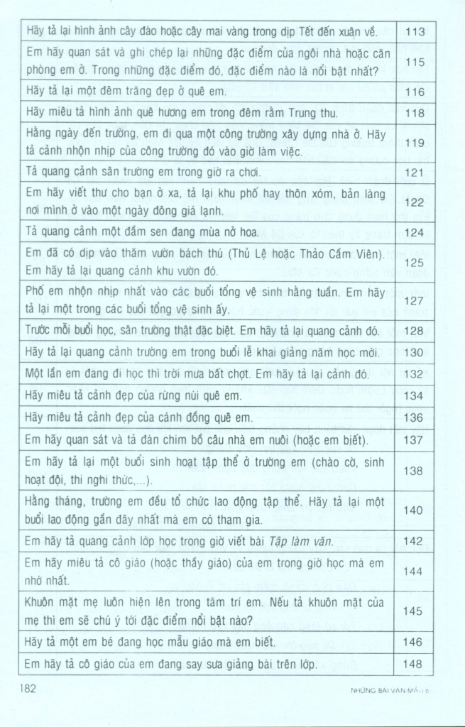 NHỮNG BÀI VĂN HAY LỚP 6 (Theo chương trình GDPT mới)